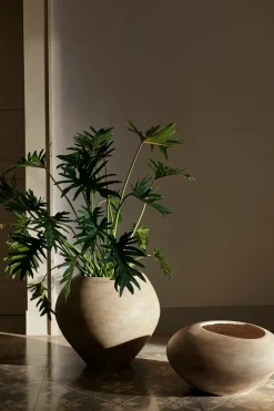 Ferm Living Garden Details & Accessories*Dodu flower pot, Low Brown