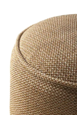 Ethnicraft Seating*Donut outdoor pouf seat pouf, Marsala check Beige