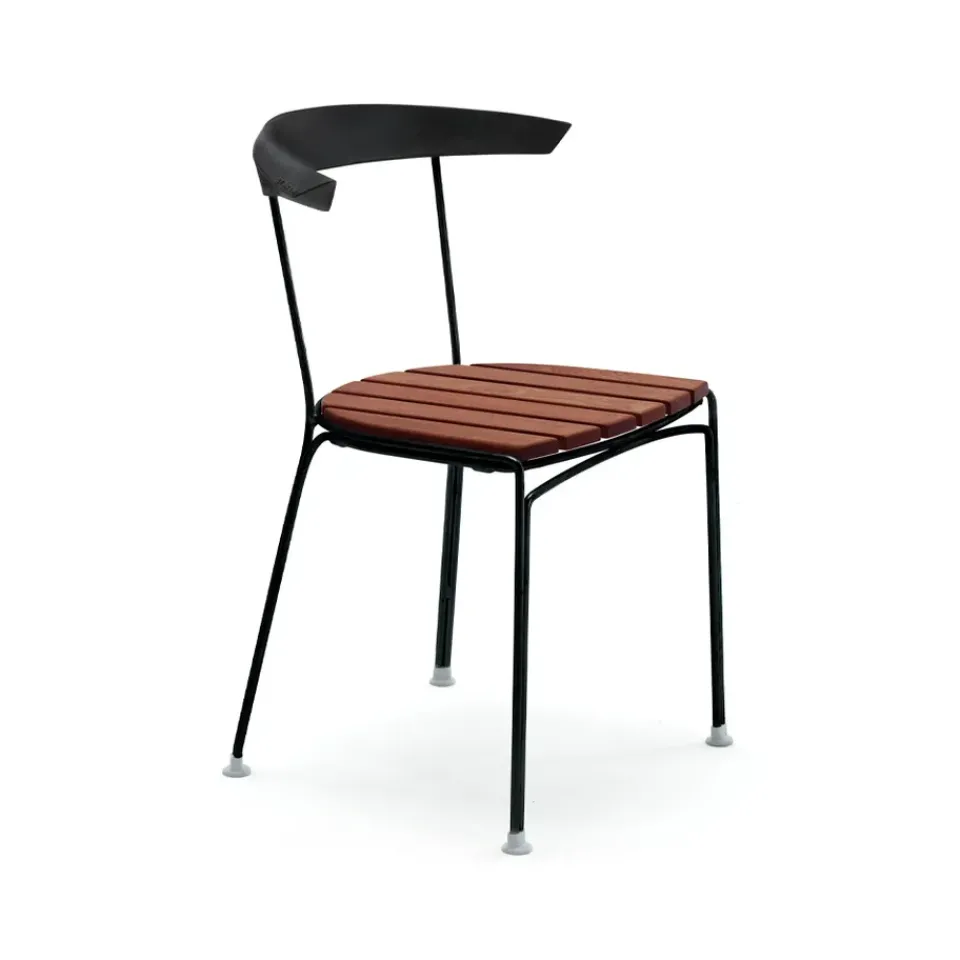Byarums bruk Seating|Balcony Furniture*Dover chair, Mahogany oil, black stand BrownBlack