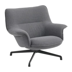Muuto Armchairs & Footstools*Doze armchair low swivel base, Ocean 80-anthracite Black