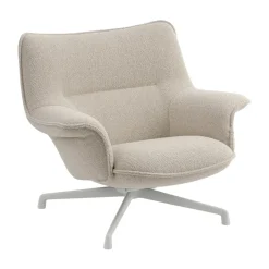 Muuto Armchairs & Footstools*Doze armchair low swivel base, Hearth 7- Grey