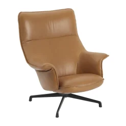 Muuto Armchairs & Footstools|Chairs*Doze armchair swivel base, Refine leather cognac-black Brown