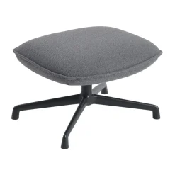 Muuto Armchairs & Footstools*Doze ottoman swivel base, Ocean 80-anthracite black Grey