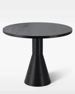Massproductions Dining Tables*Draft dining room table 88 cm, stained ash Black