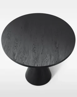 Massproductions Dining Tables*Draft dining room table 88 cm, stained ash Black