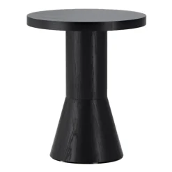 Massproductions Side Tables*Draft table 40 cm, stained ash Black