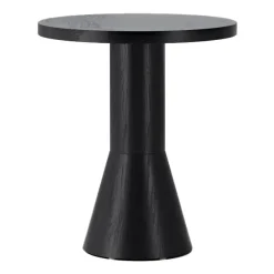 Massproductions Side Tables*Draft table 50 cm, stained ash Black