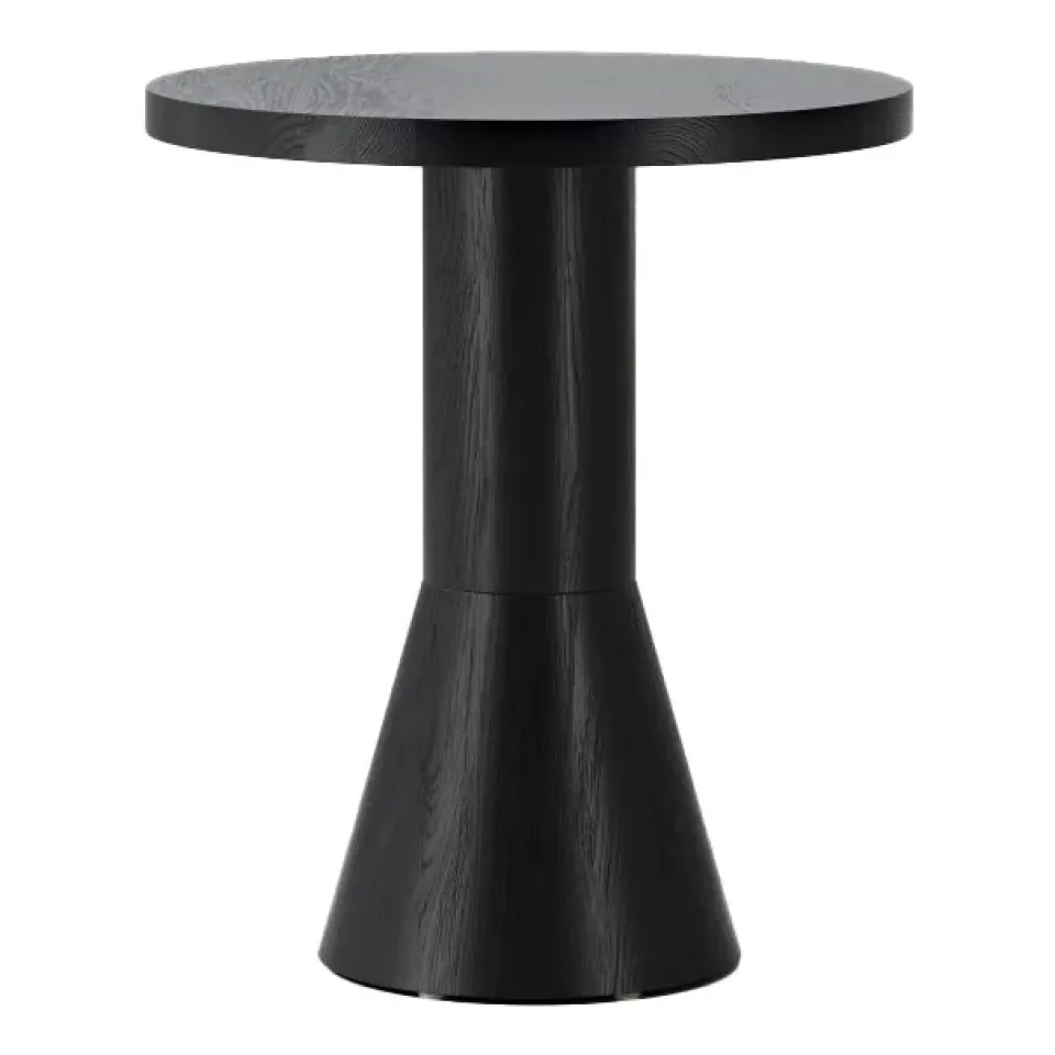 Massproductions Side Tables*Draft table 50 cm, stained ash Black