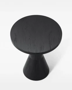 Massproductions Side Tables*Draft table 50 cm, stained ash Black