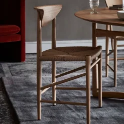 &Tradition Chairs*Drawn chair HM3, White oiled oak Beige