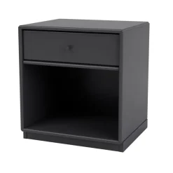 Montana Bedside Tables*Dream bedside table, Anthracite 04, base 3cm Grey
