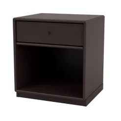 Montana Bedside Tables*Dream bedside table, Balsamic 160, base 3cm Brown