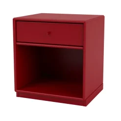 Montana Bedside Tables*Dream bedside table, Beetroot 165, base 3cm Red