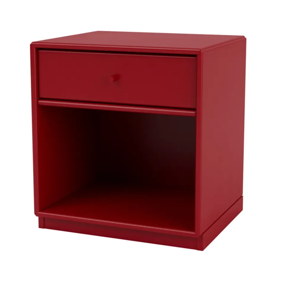 Montana Bedside Tables*Dream bedside table, Beetroot 165, base 3cm Red