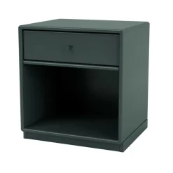 Montana Bedside Tables*Dream bedside table, Black jade 163, base 3cm Green