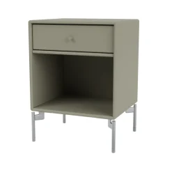 Montana Bedside Tables*Dream bedside table, Fennel 144, chrome legs Green