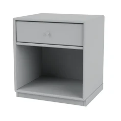 Montana Bedside Tables*Dream bedside table, Fjord 02, base 3cm Grey