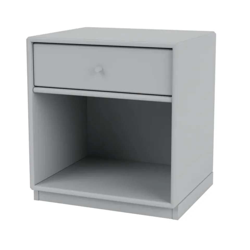 Montana Bedside Tables*Dream bedside table, Fjord 02, base 3cm Grey