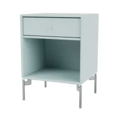Montana Bedside Tables*Dream bedside table, Flint 148, chrome legs Blue