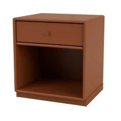 Montana Bedside Tables*Dream bedside table, Hazelnut 146, base 3cm Brown