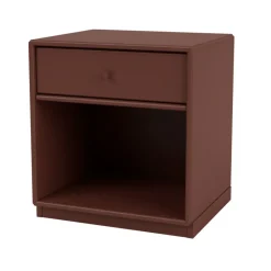 Montana Bedside Tables*Dream bedside table, Masala 155, base 3cm Brown