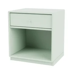 Montana Bedside Tables*Dream bedside table, Mist 161, base 3cm Green