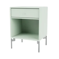 Montana Bedside Tables*Dream bedside table, Mist 161, chrome legs Green