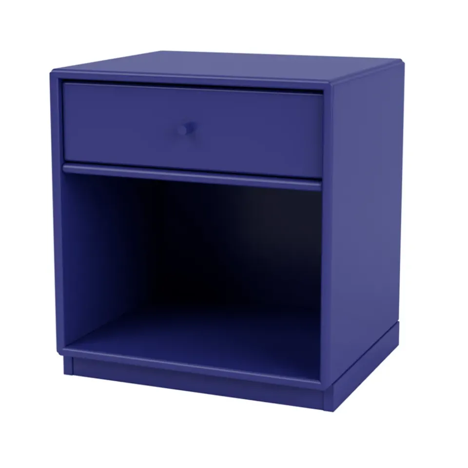 Montana Bedside Tables*Dream bedside table, Monarch 135, base 3cm Blue