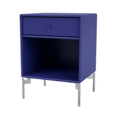 Montana Bedside Tables*Dream bedside table, Monarch 135, chrome legs Blue
