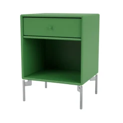 Montana Bedside Tables*Dream bedside table, Parsley 152, chrome legs Green