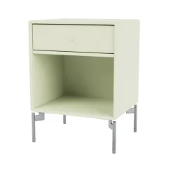 Montana Bedside Tables*Dream bedside table, Pomelo 140, chrome legs Green