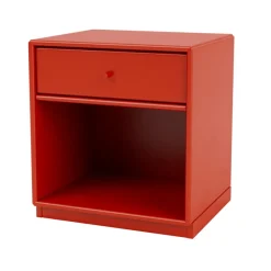 Montana Bedside Tables*Dream bedside table, Rosehip 145, base 3cm Red
