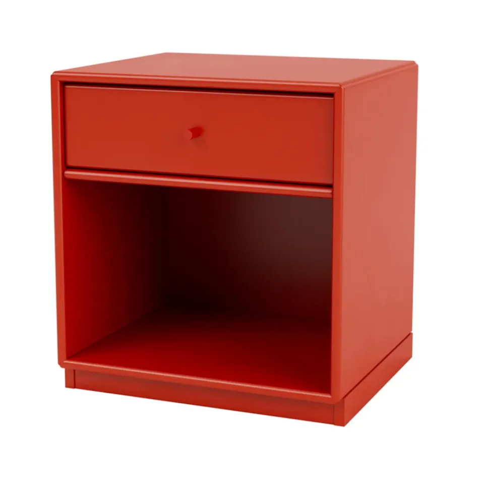 Montana Bedside Tables*Dream bedside table, Rosehip 145, base 3cm Red