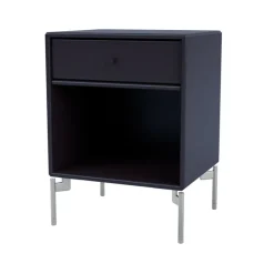 Montana Bedside Tables*Dream bedside table, Shadow 147, chrome legs Blue