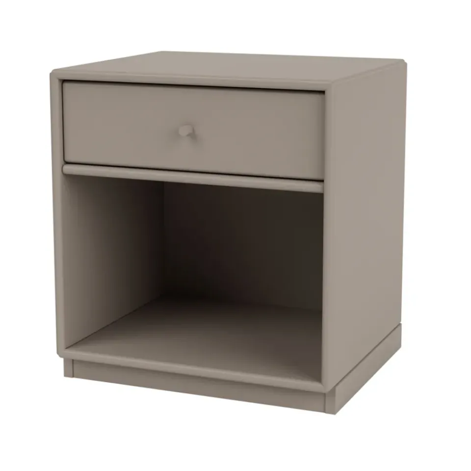 Montana Bedside Tables*Dream bedside table, Truffle 141, base 3cm Beige