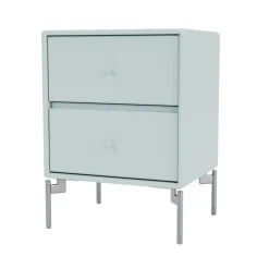 Montana Bedside Tables*Drift bedside table, Flint 148, chrome legs cm Blue