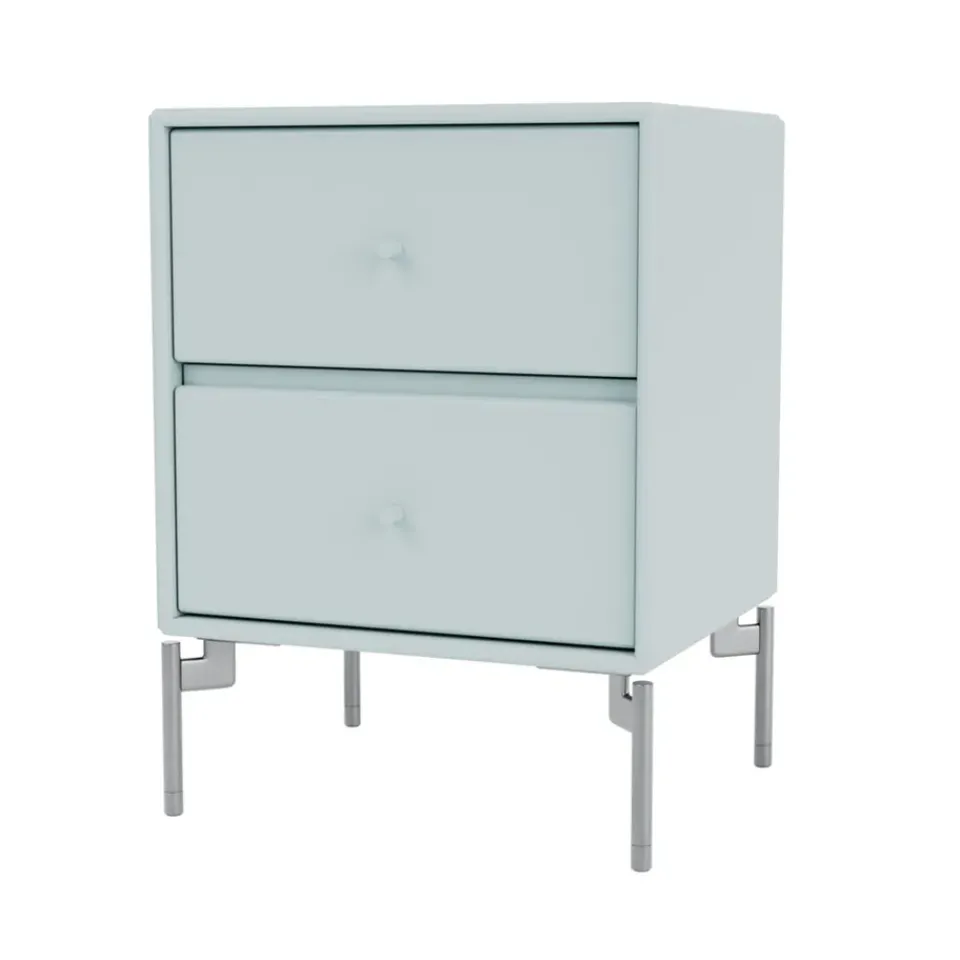 Montana Bedside Tables*Drift bedside table, Flint 148, chrome legs cm Blue