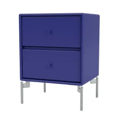 Montana Bedside Tables*Drift bedside table, Monarch 135, chrome legs cm Blue