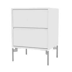 Montana Bedside Tables*Drift bedside table, New 101, chrome legs cm White