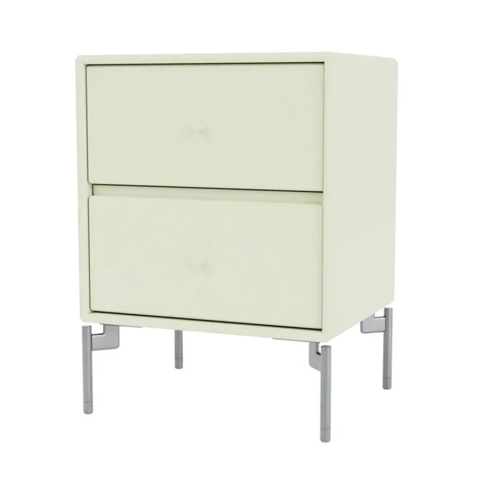 Montana Bedside Tables*Drift bedside table, Pomelo 140, chrome legs cm Green