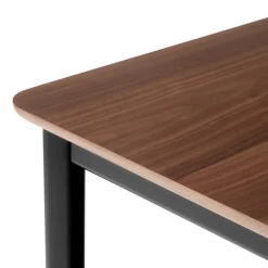 &Tradition Dining Tables*Drip HW116 dining table 83x193 cm, Black frame-clear lacq. walnut Brown