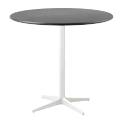Cane-line Balcony Furniture|Table For Outdoor Use*Drop coffee table Ø80 cm, Lava -white Grey