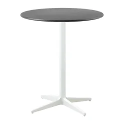 Cane-line Balcony Furniture|Table For Outdoor Use*Drop coffee table Ø60 cm, Lava -white Grey