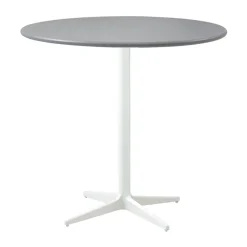 Cane-line Balcony Furniture|Table For Outdoor Use*Drop coffee table Ø80 cm, Light -white Grey