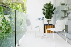 Cane-line Balcony Furniture|Table For Outdoor Use*Drop coffee table Ø60 cm, - White