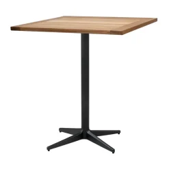 Cane-line Table For Outdoor Use*Drop coffee table teak 72x72 cm, Lava grey frame Brown