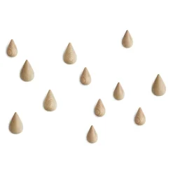Normann Copenhagen Clothes Hooks & Hangers*Dropit Hangers, wood small Brown