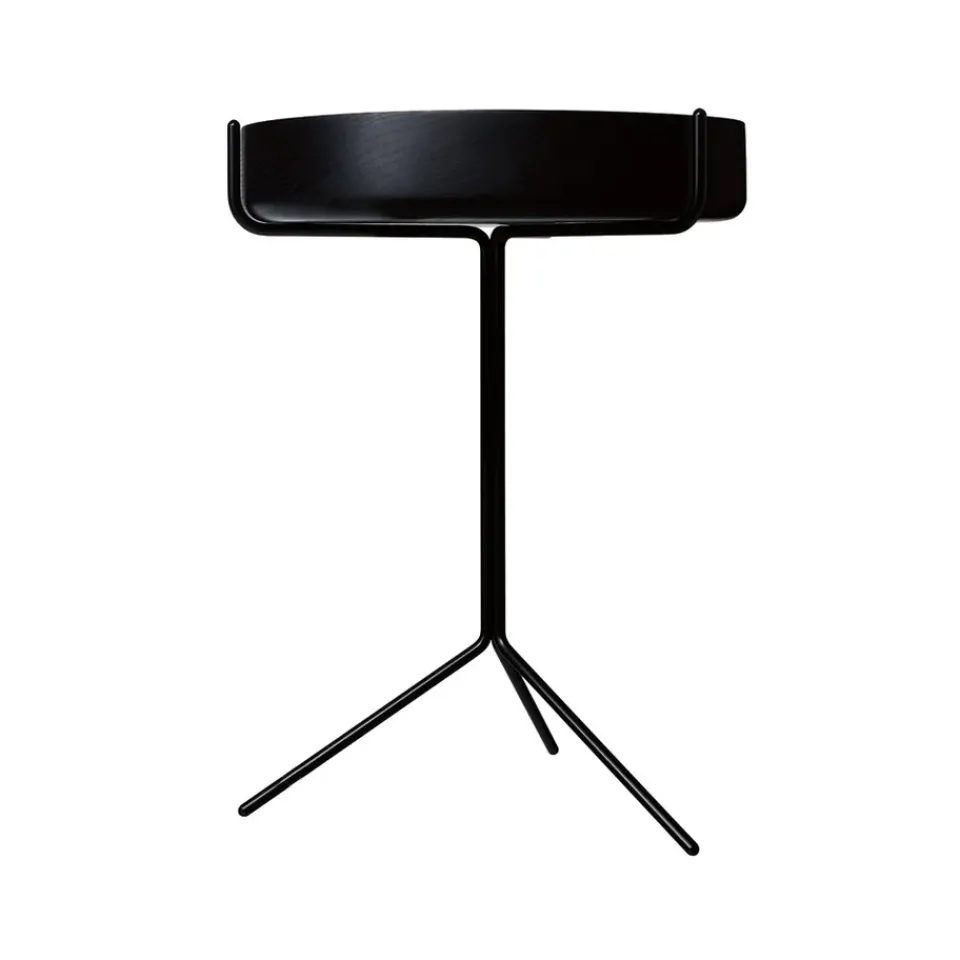 Swedese Side Tables*Drum table, glazed-h.56cm- stand Black