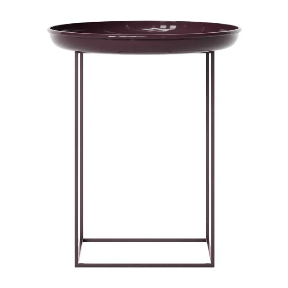 NORR11 Side Tables*Duke side table small, Lacque maroon Red