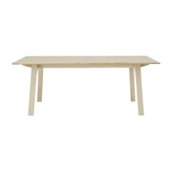 Muuto Dining Tables*Earnest Extendable dining table 205x100 cm, Oiled oak Beige